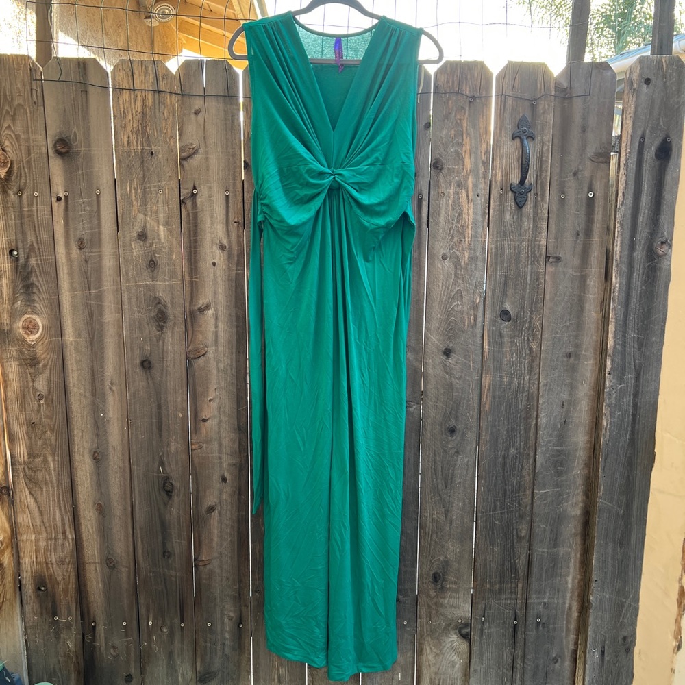 Seraphine Emerald Green Maternity Pregnancy Maxi Dress Size 8 Medium